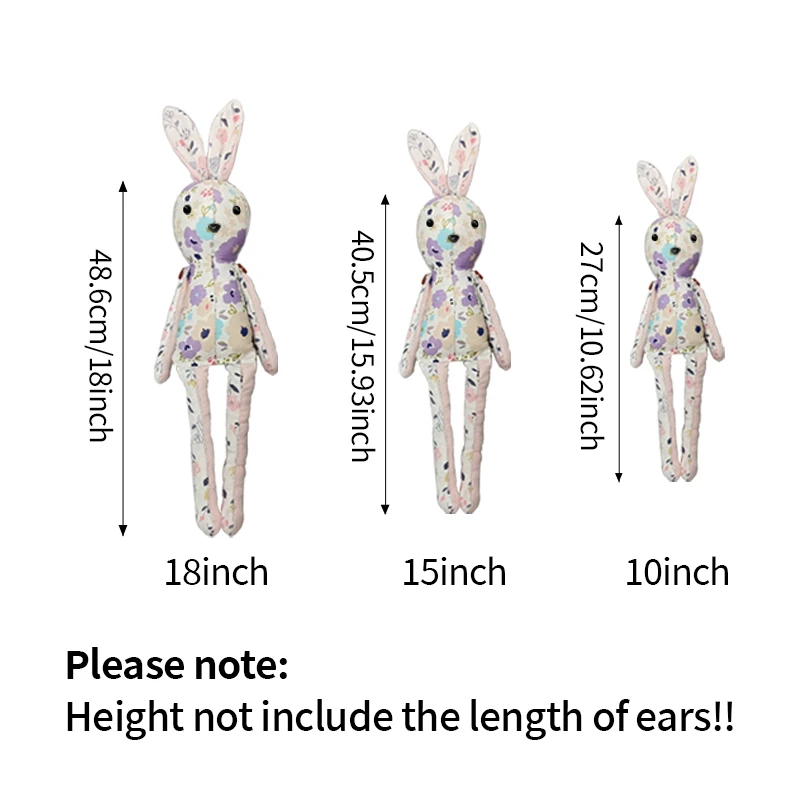 Acrylic templates rabbit making mold 6pcs handcraft rabbit doll quilting template DIY molds sewing tools decoration gifts sewing template