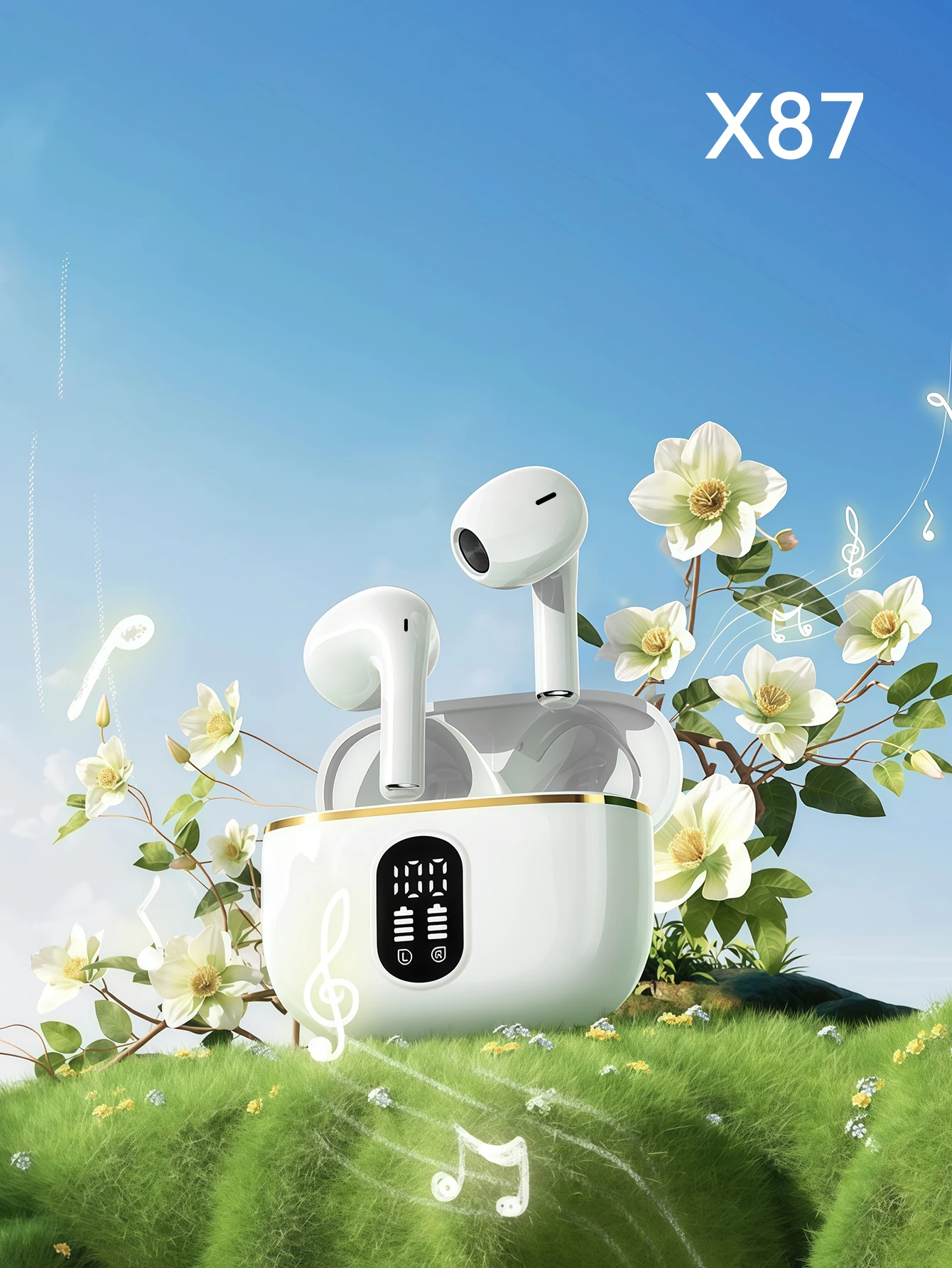 Deluxe Wireless Earbuds - Immersive Sound with Superior Comfort & Extended Battery Life