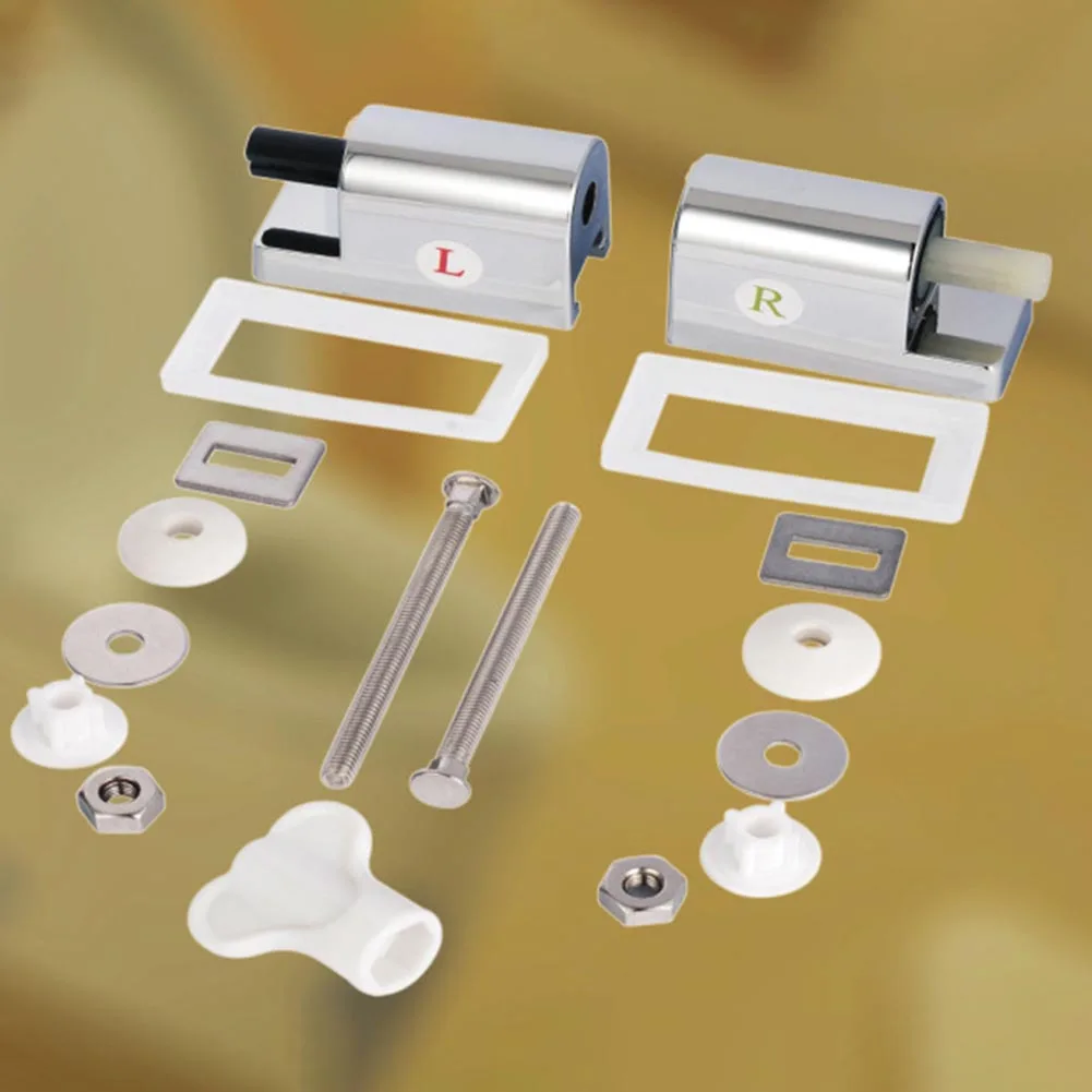 Slow-Close Toilet Seat Hinges Toilet Seat Soft Close Hinges Kit Replacement Parts Bathroom Accesories toilet seat accessories toilet hinge replacement