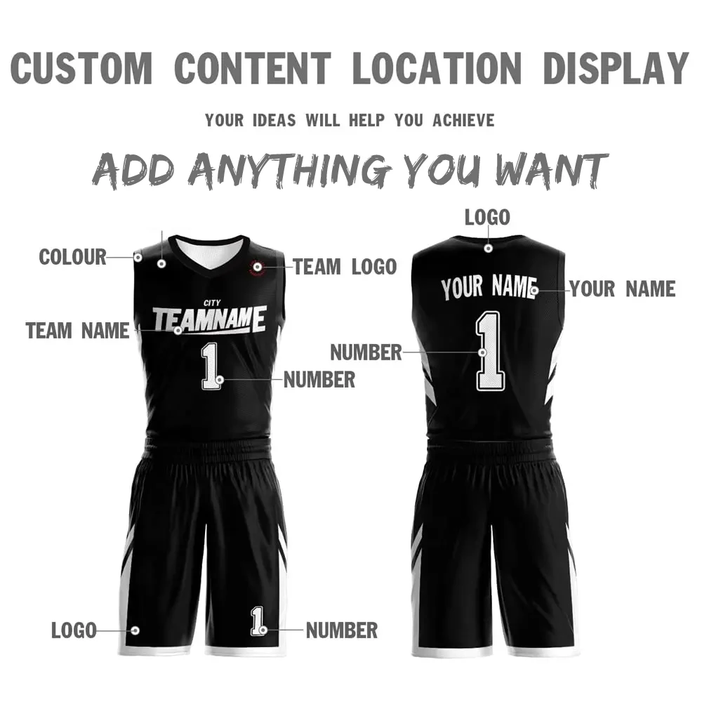 Maglietta Da Basket Personalizzabile - Nome, Numero E Logo, Uomo, Ragazzo O Bambino, Tessuto Traspirante - Foto 11