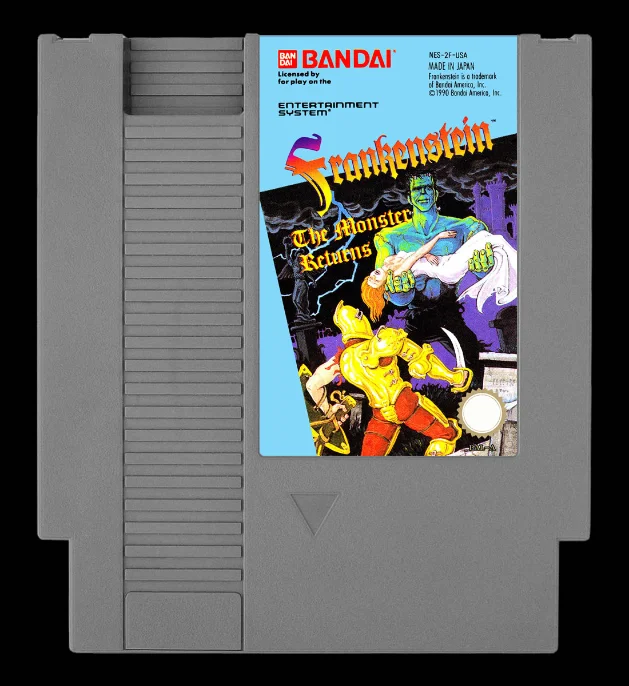 8-битная игровая карта: FRANKENSTEIN-возврат монстра (версия NES! Только картридж!)