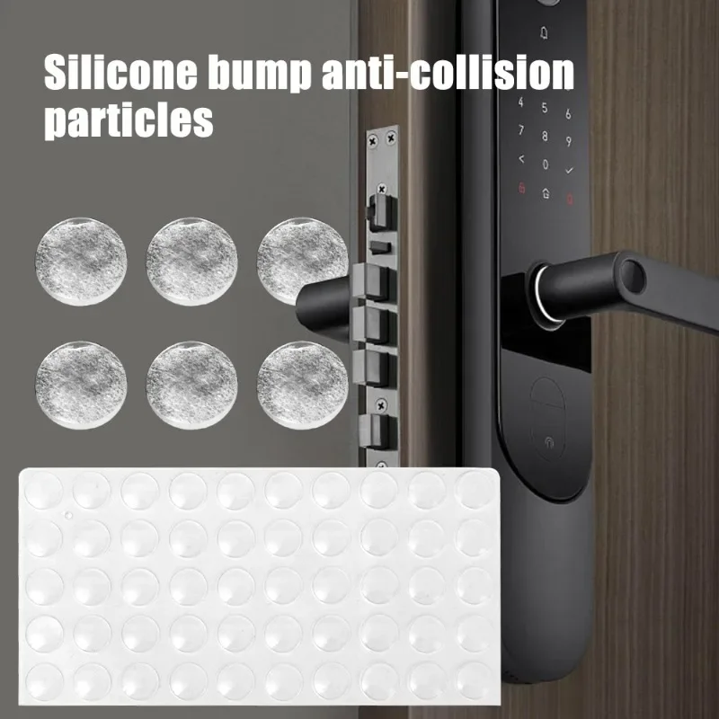 500/50PCS Transparent Dots Self Adhesive er Pads Cabinet Bumpers Silicone Furniture Anti-crash Dot Cushion Protective Pads
