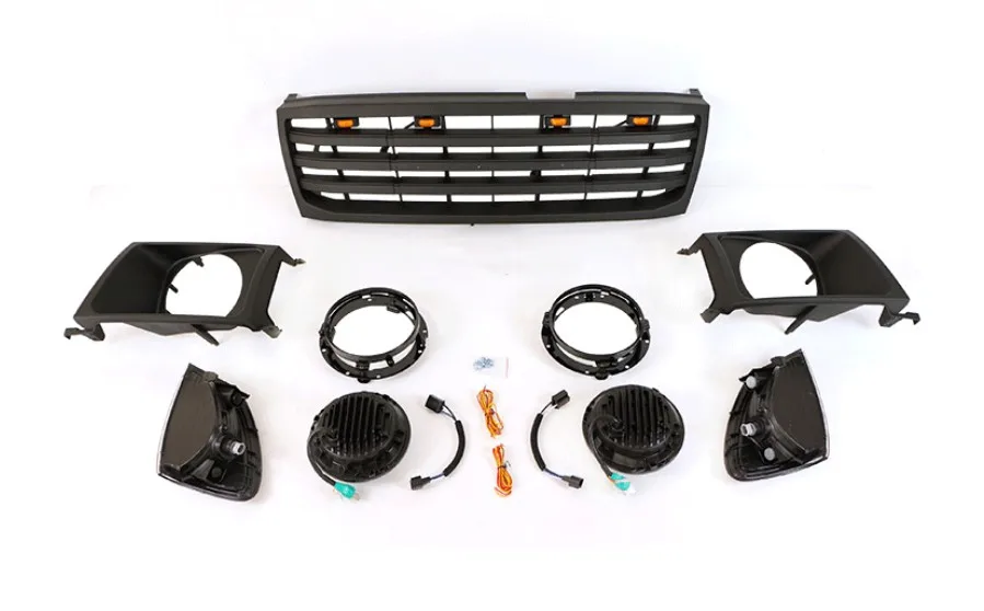 1998-2006クロームメッキのフロントバンパー,モーターサイクルライトと