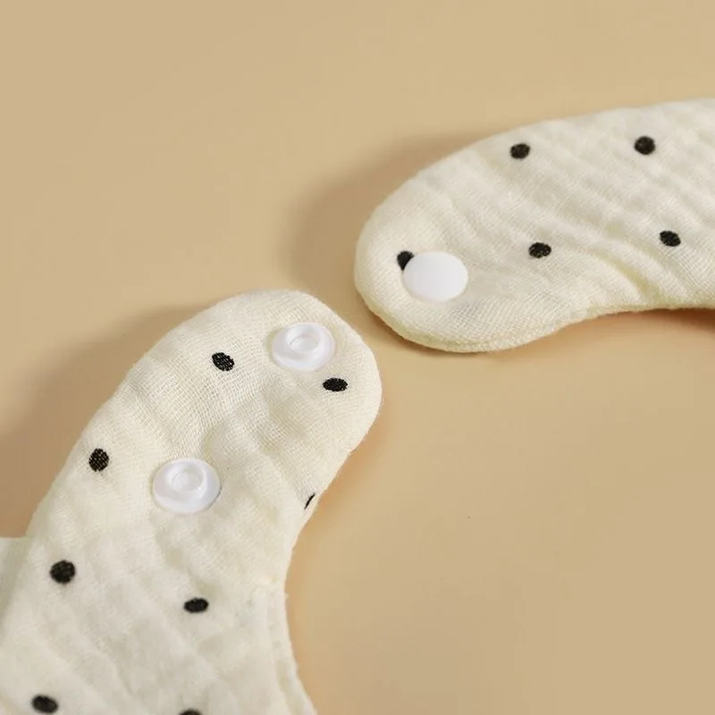 360 Degree Newborn Baby Bibs for Kids Boys Girls Cute Burp Cloths Cotton Muslin Soft Infants Breathable Feeding Bibs Accessories