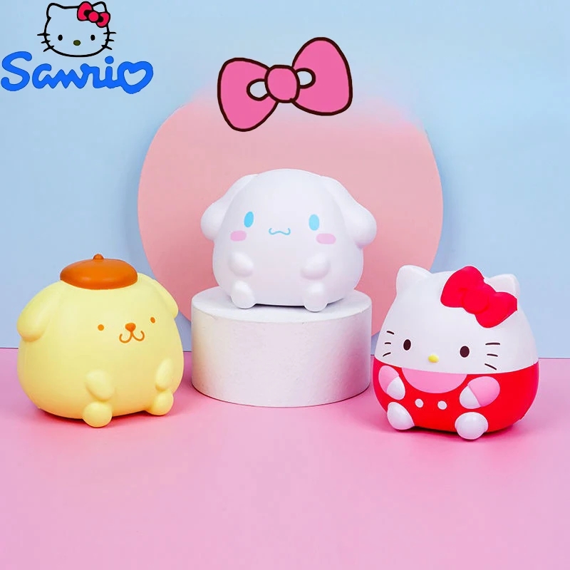 Sanrio Hello Kitty Toys Kawaii Melody Kuromi Cinnamoroll Antistress Fidget Toys Spotify Premium Squishy Hand Pinch Toy Gift
