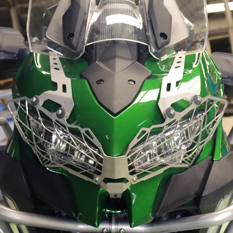 

For KAWASAKI Versys 1000 KLE1000 2019 2020 2021 2022 2023 Headlight Shield Guard Protector Headlamp Mesh Grille Cover VERSYS1000