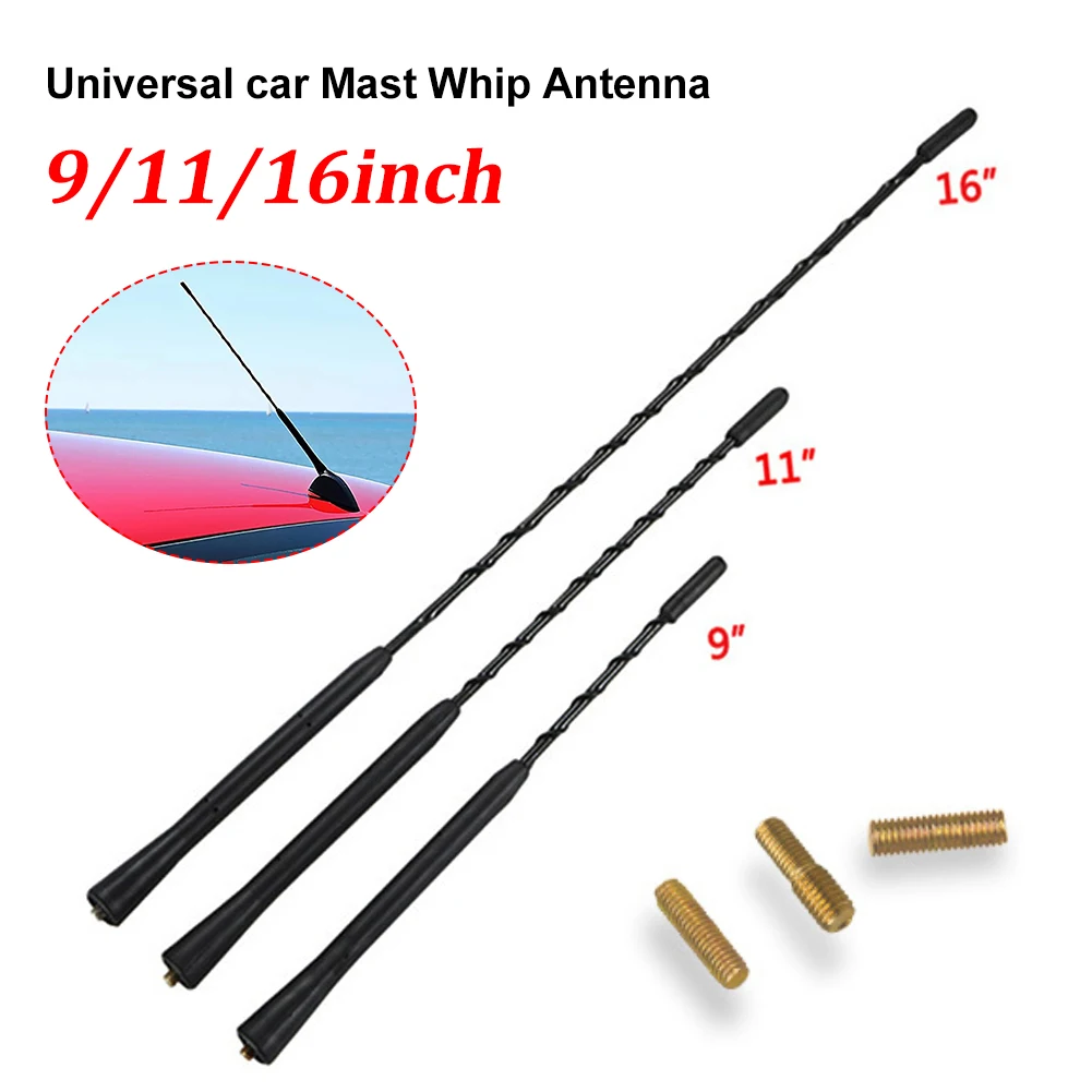 

9/11/16 Inch GM Roof Mast Antenna Stereo Radio FM/AM Signal Antenna Amplifier Antenna Car Accessories