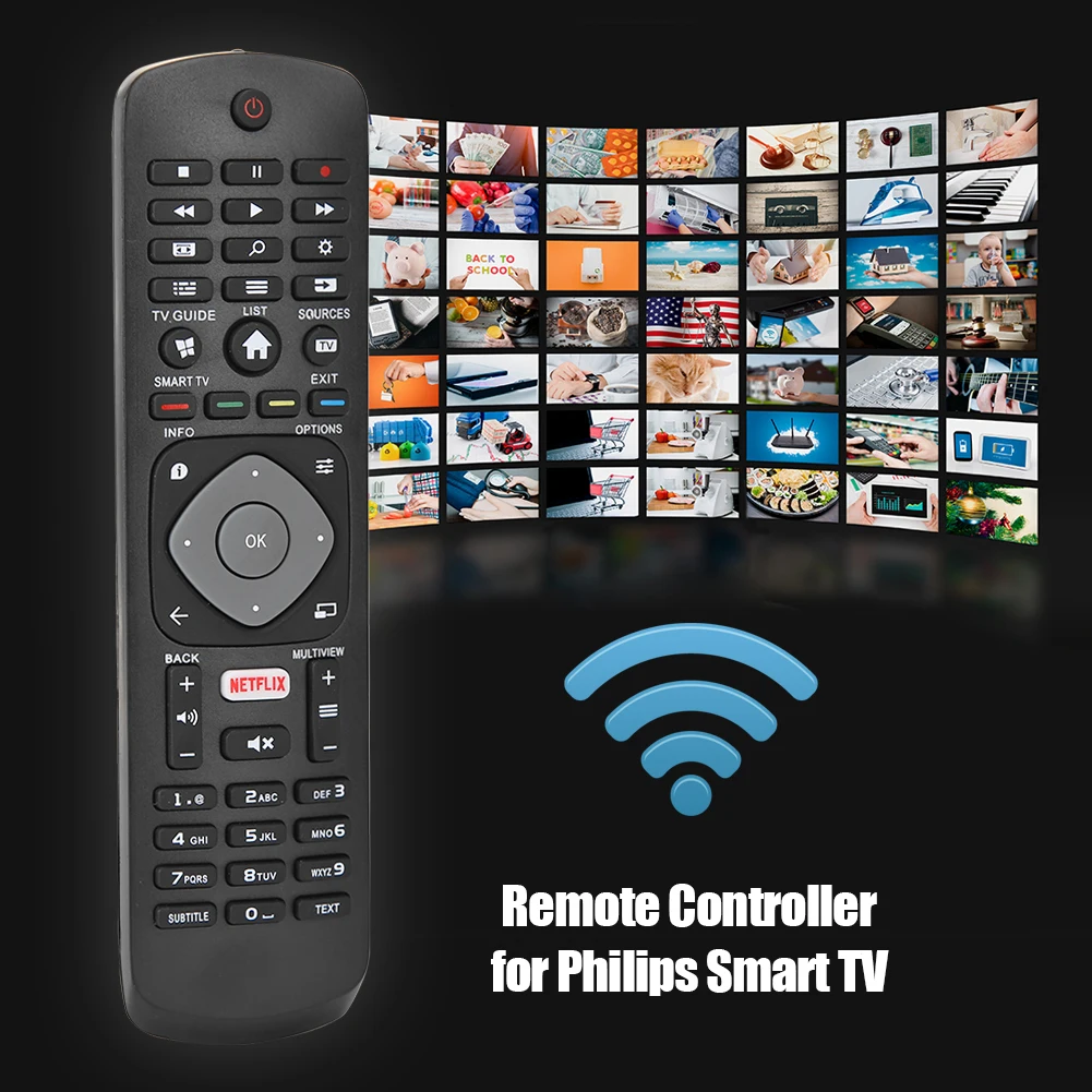 Mando a distancia para PHILIPS SMART 4K Ultra HD LCD HDR WIFI, controlador  Original para NETFLIX APP HOF16H303GPD24 398GR08B - AliExpress