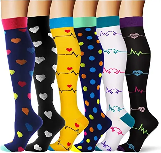 

Compression Stockings Men Women Knee High for Running Pregnant Edema Diabetes Varicose Veins Marathon Sports Socks Nurse Socks