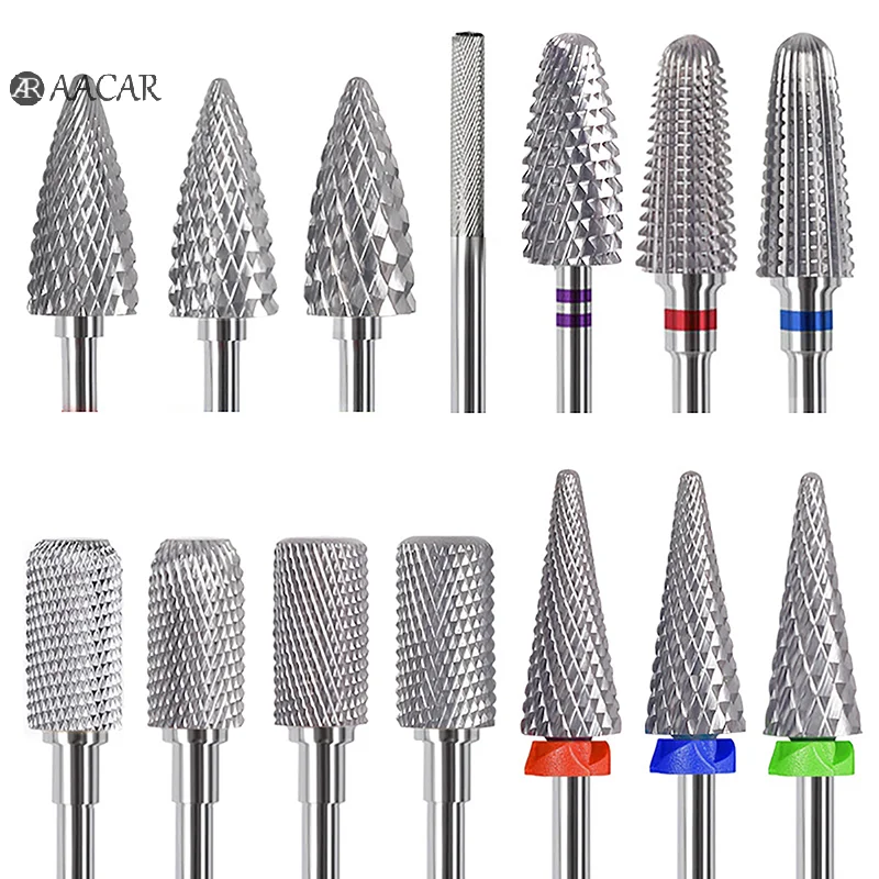 카바이드 네일 드릴 비트 회전 전기 세라믹 밀링 커터, 매니큐어 젤 광택제 리무버, 네일 파일 페디큐어용