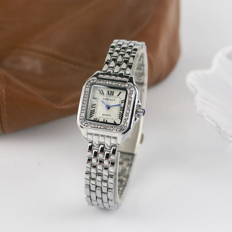 Casual Luxury Square Women's Watches Classic Simple Fashion Brand Ladies Quartz  Femme Steel Band Wristwatch relogio feminino 6