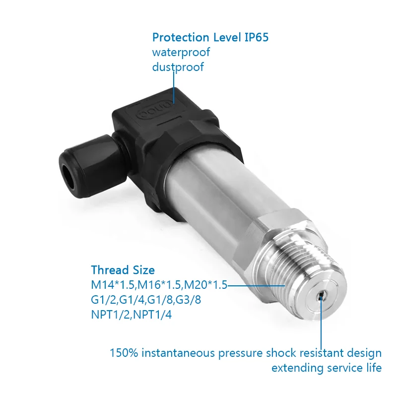 Pressure Transducer Water Gas Fuel Pressure Sensor 4-20mA 0-5V 10V RS485 Output Vacuum Negative Transmitter pressure sensor
