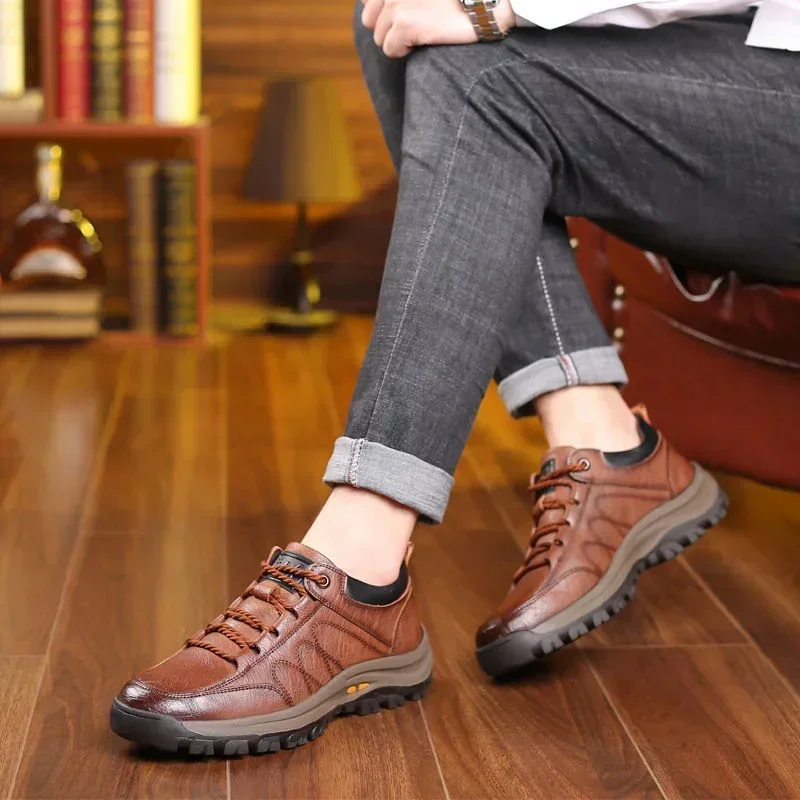 2024 men's shoes Street Trendy Running Non-Slip Outdoor Lace up hiking shoes casual sports shoes Large size mens sneakers 6