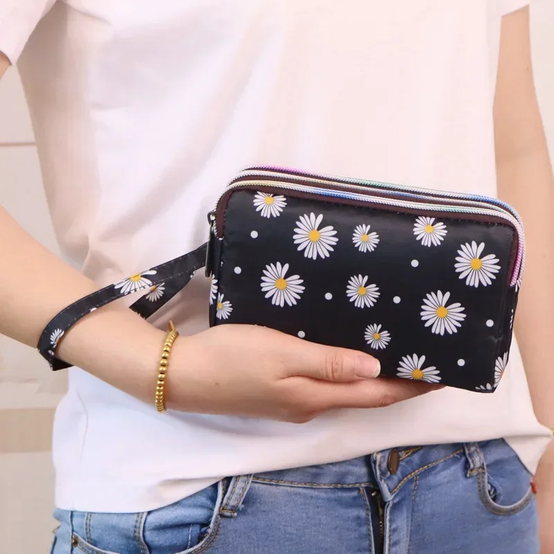 Women Wallet Short Small Canvas Purse Card Bag Clutch Female Purse Money Clip