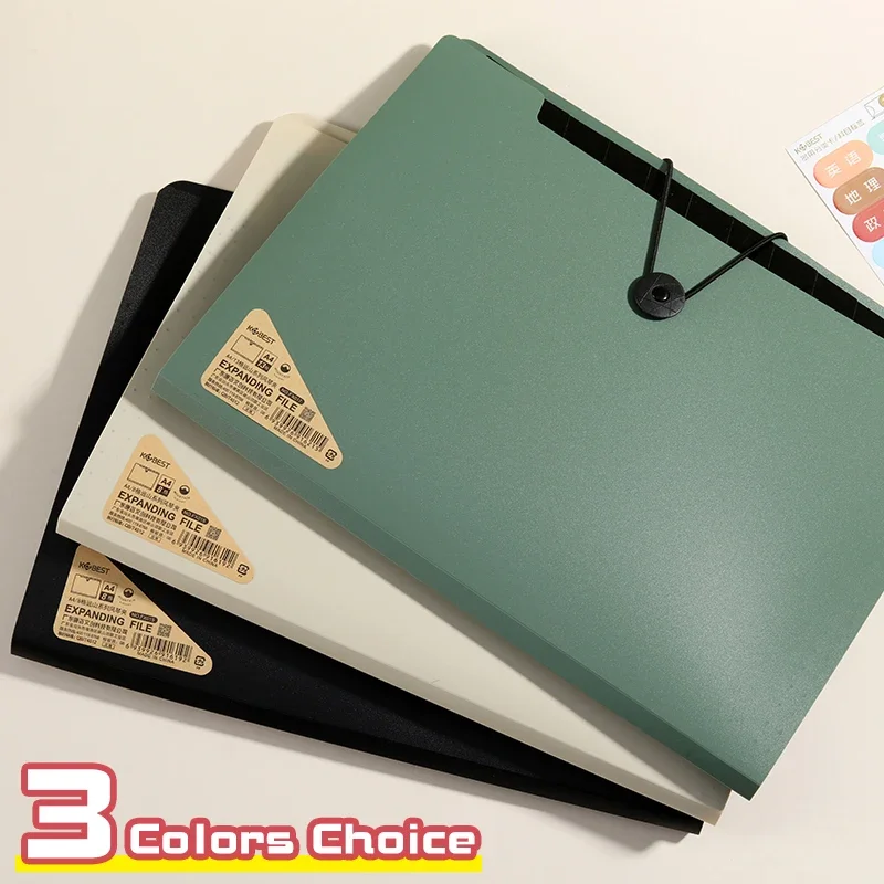 File Folder 5/8/13 Layers A4 File Folder Storage Bag Test Paper Desktop Tool School Stationery Office Supplies