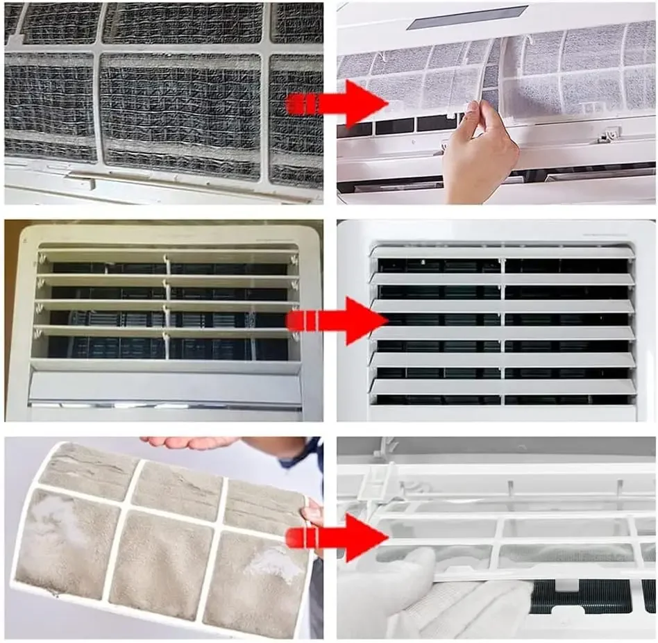 Air Conditioner Cleaning Cover Kit 15pc With Clean Tools Waterproof Dust 118cm Protection Bag For Air Conditioners Cleaner Set air conditioning cover air conditioner cleaner air conditioner cleaning kit