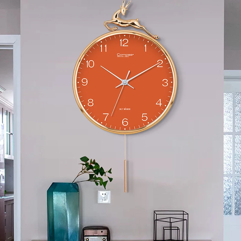 Ufficio Carino Orologio Da Parete Design Nordico Meccanismo Silenzioso Orologio Da Parete Arte Silenzioso Reloj De Pared Grande Para Sala Decorazione 