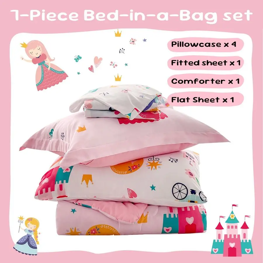 Princess comforter set packaging image