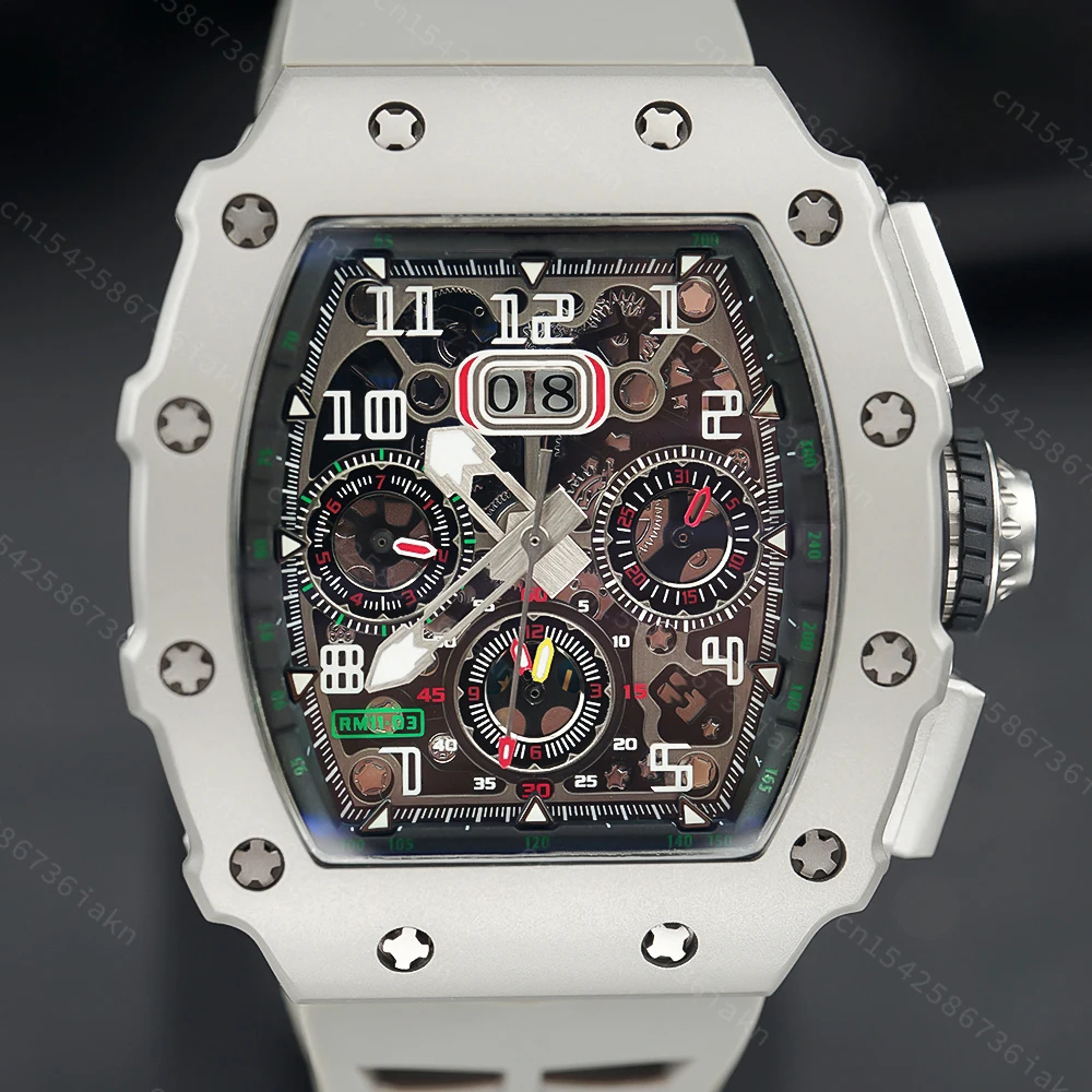2022 Fashion New Men's Automatic Watch Stainless Steel Material Rubber Strap Sapphire Glass Mirror Casual Sports Waterproof