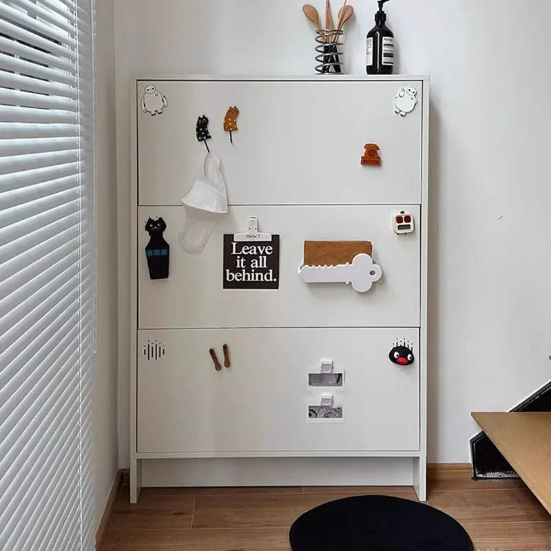 

Vertical Dust Proof Shoe Cabinet Modern White Closed Space Saving Shoe Cabinet Boots Door Schoenen Kast Entrance Hall Furniture