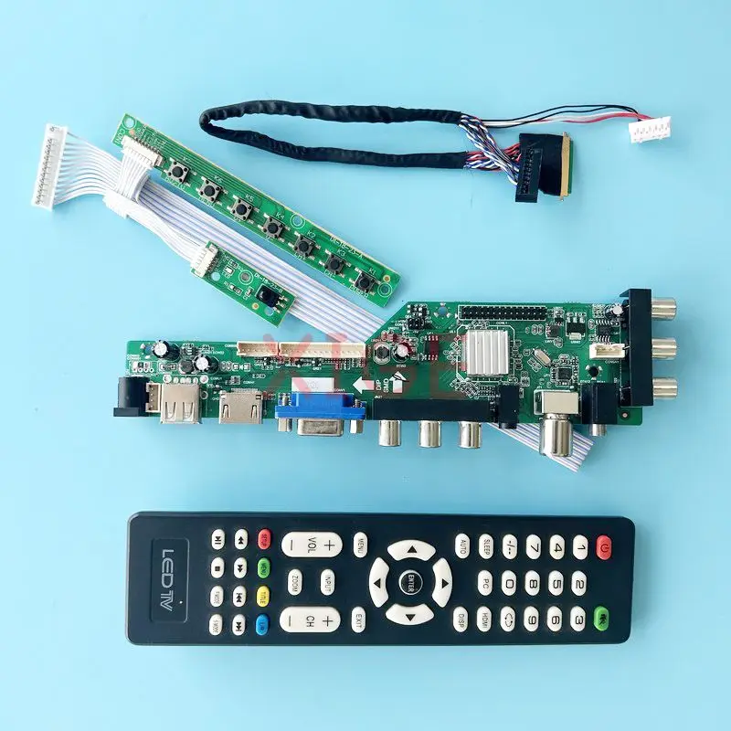 

Driver Controller Board Fit B101EW05 HSD101PWW1 DVB Digital Signal 10.1" 40-Pin LVDS 1280*800 Kit Laptop Screen USB+DHMI+VGA+2AV