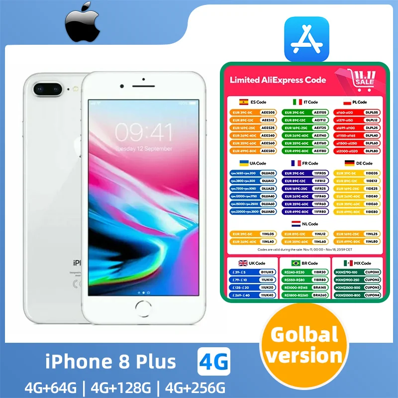 Apple iphone 8 plus ios 5.5 inch 256GB ROM All Colours in Good Condition Original used phone