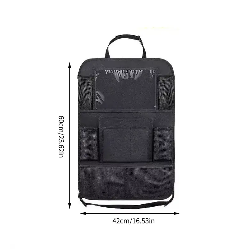 Car Seat Back Storage Bag Car Storage Bag Car Seat Back Organizer Car Seat Organizer Multifunctional Oxford Fabric Car Back Multi Pocket Storage Bag with Tablet Holder Protector for Kids