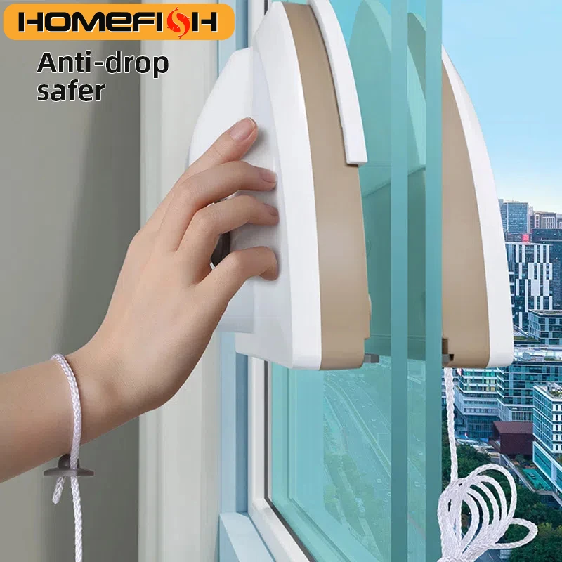 Window Cleaner Brush Double-Side Automatic Water Discharge