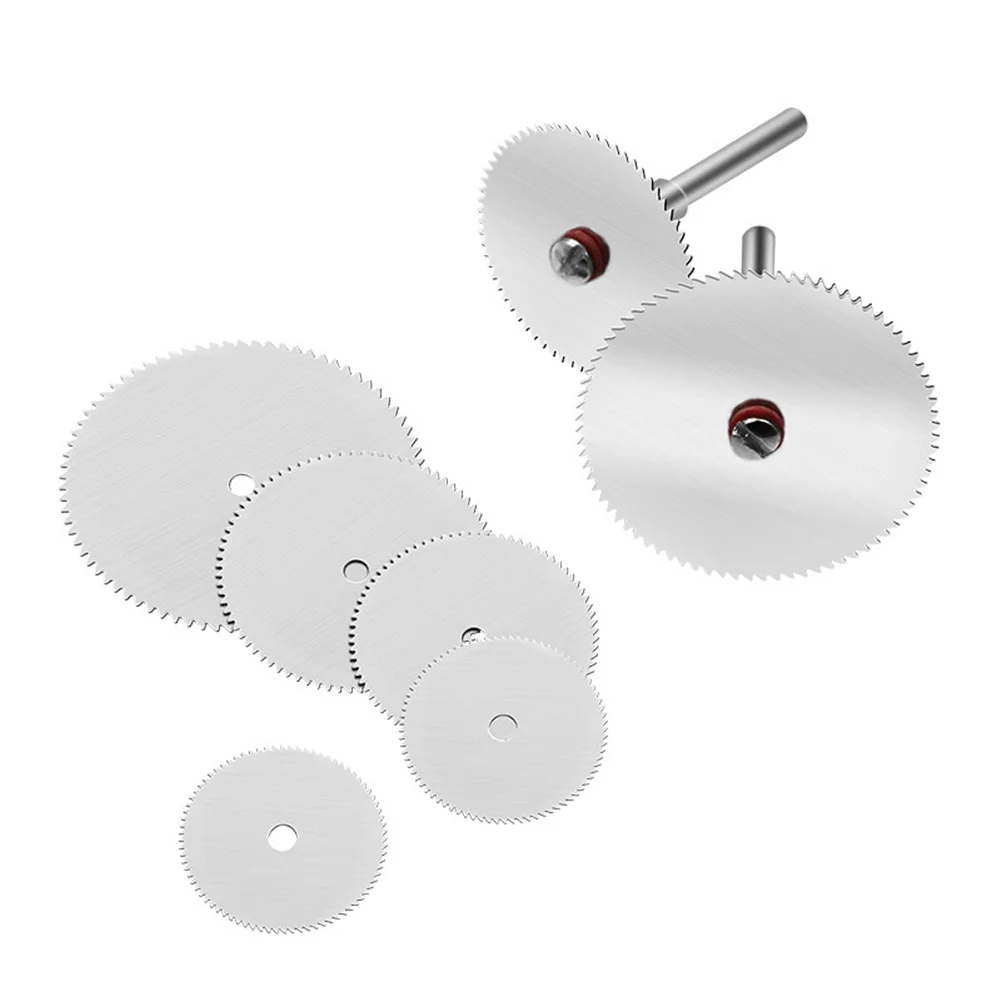 

6pcs/setsliced Metal Cutting Discs With 1 Mandrel For Rotary Tools 16 18 22 25 32mm Cutting Discs Wholesale