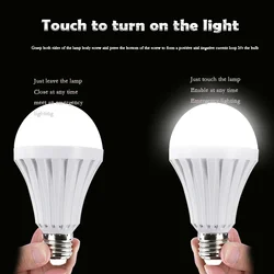 E27 5W 7W 12W 15W Smart Emergency Light LED Bulb 220V Rechargeable for Home Corridor Garage Emergency Lamps Magic LED Light New