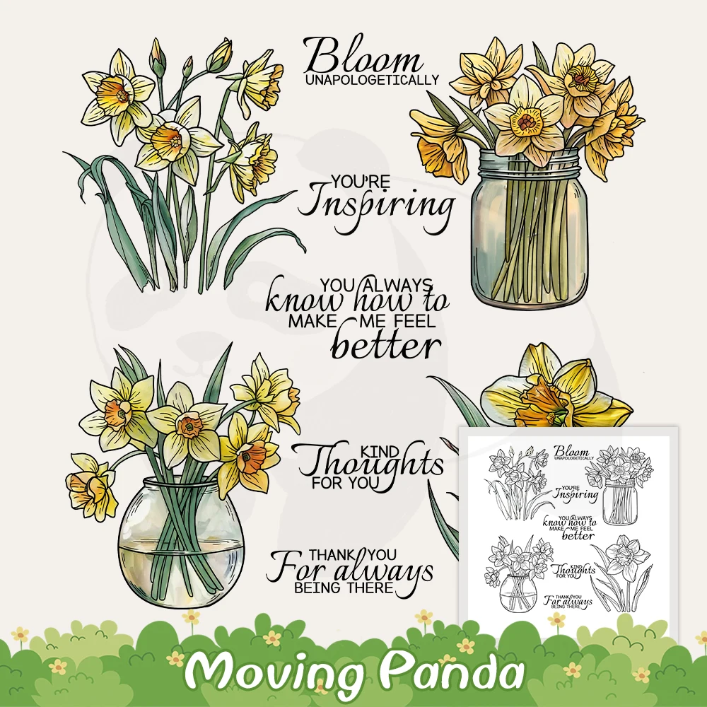 

Цветущие цветы в бутылках, вырубные штампы, DIY Искусственные металлические штампы, силиконовые штампы для детской рукоделия