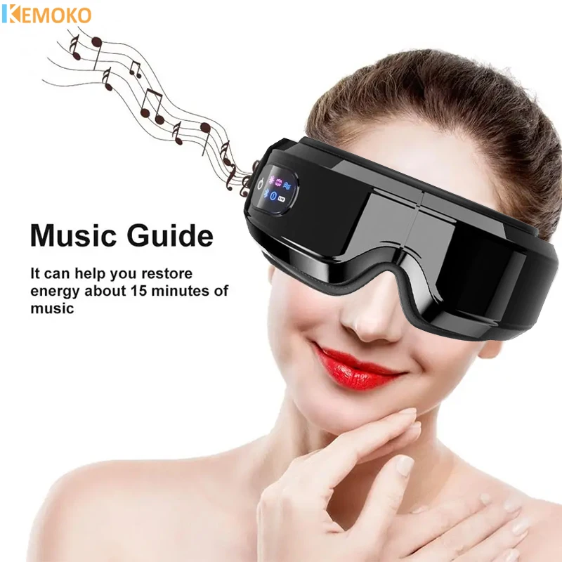 

Smart Eye Massager Heating Compress Vibration Eye Care Device Bluetooth Music Relax Relieves Fatigue Dark Circles Remove Weary