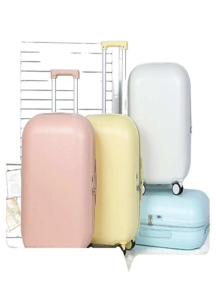 

Luggage lever push female universal wheel travel boarding case small fresh Korean version