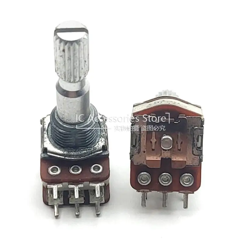 【potenyan】 New Alps RK27 20K 20KA Metal Shaft Log Potentiometer: Amazon