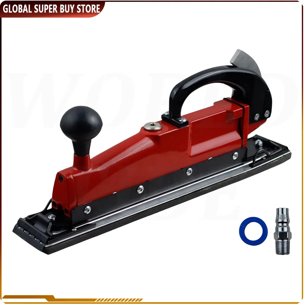 395x67mm Pneumatic Straight Line Air Sander Twin Piston Longboard Polisher Metal Wood Floor ing Machine 3000 RPM