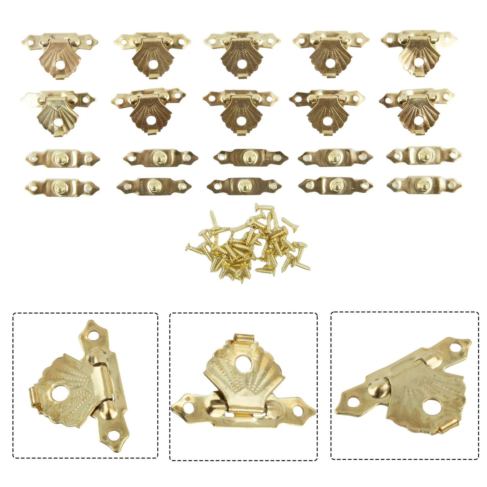 Box Latch Clasps Vintage Antique Bronze Iron Jewelry Box Padlock Hasps Lock Wooden Jewelry Case Buckle Hardware Accessories