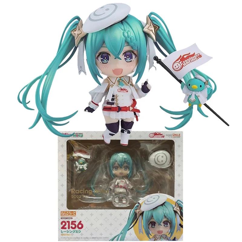 

In Stock Original Good Smile Nendoroid GSR GSC 2156 Hatsune Miku 2023 Ver 10CM Anime Figure Model Collectible Action Toys Gifts