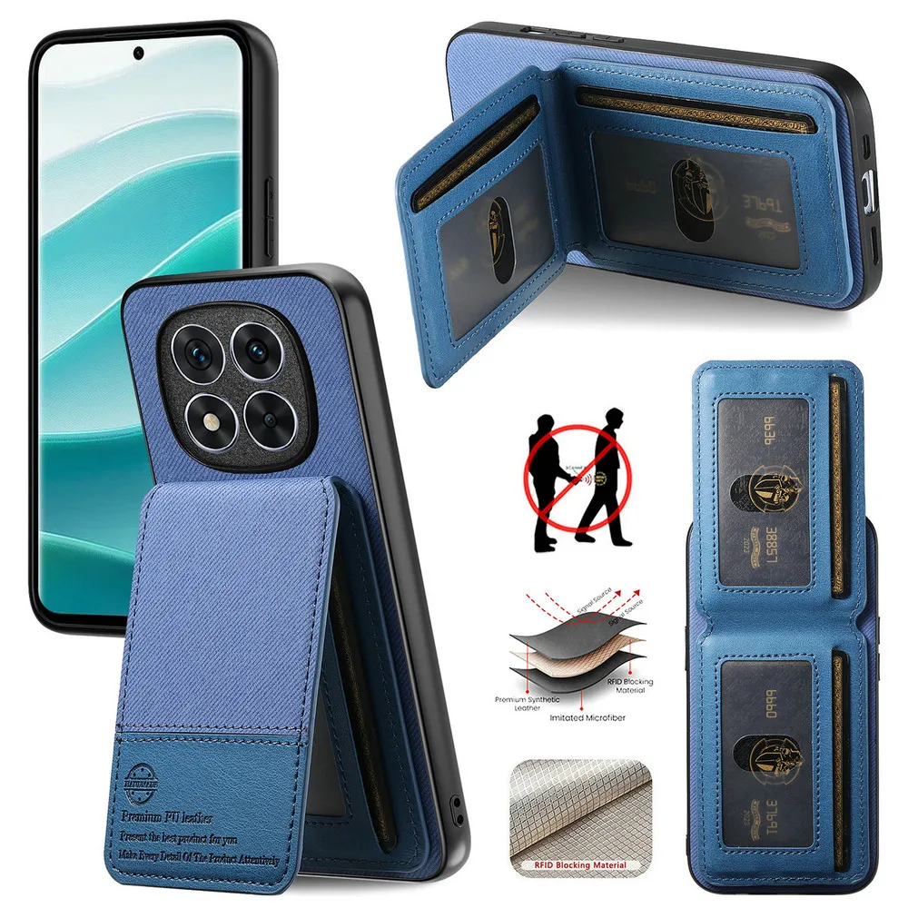 Luxury Leather Wallet Stand Case - Elegant and Durable Design