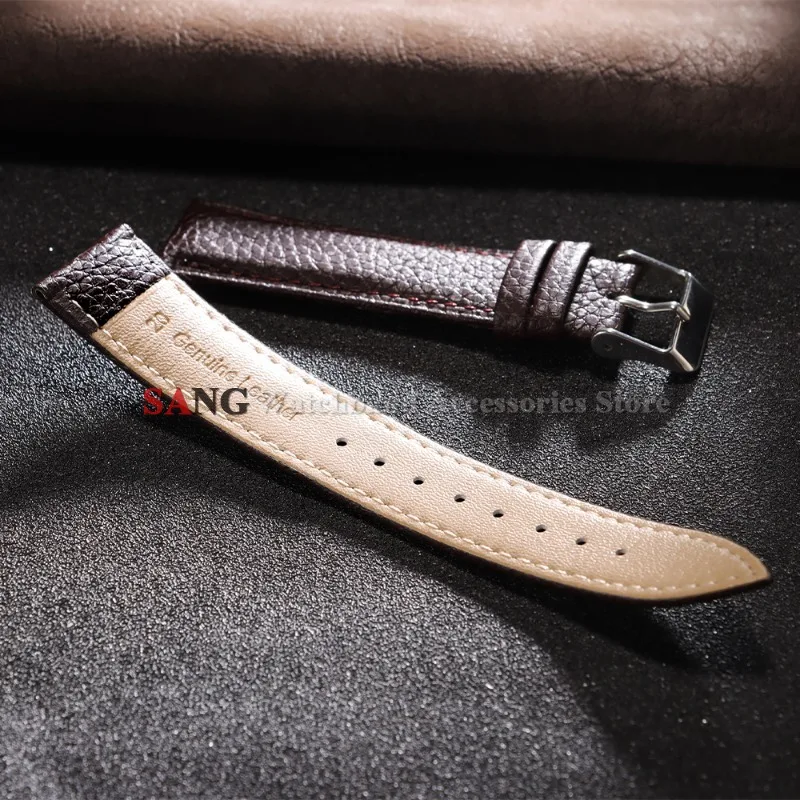 Litchi Pattern Leather Watch Band Bracelet - Versatile Sport Wrist Strap