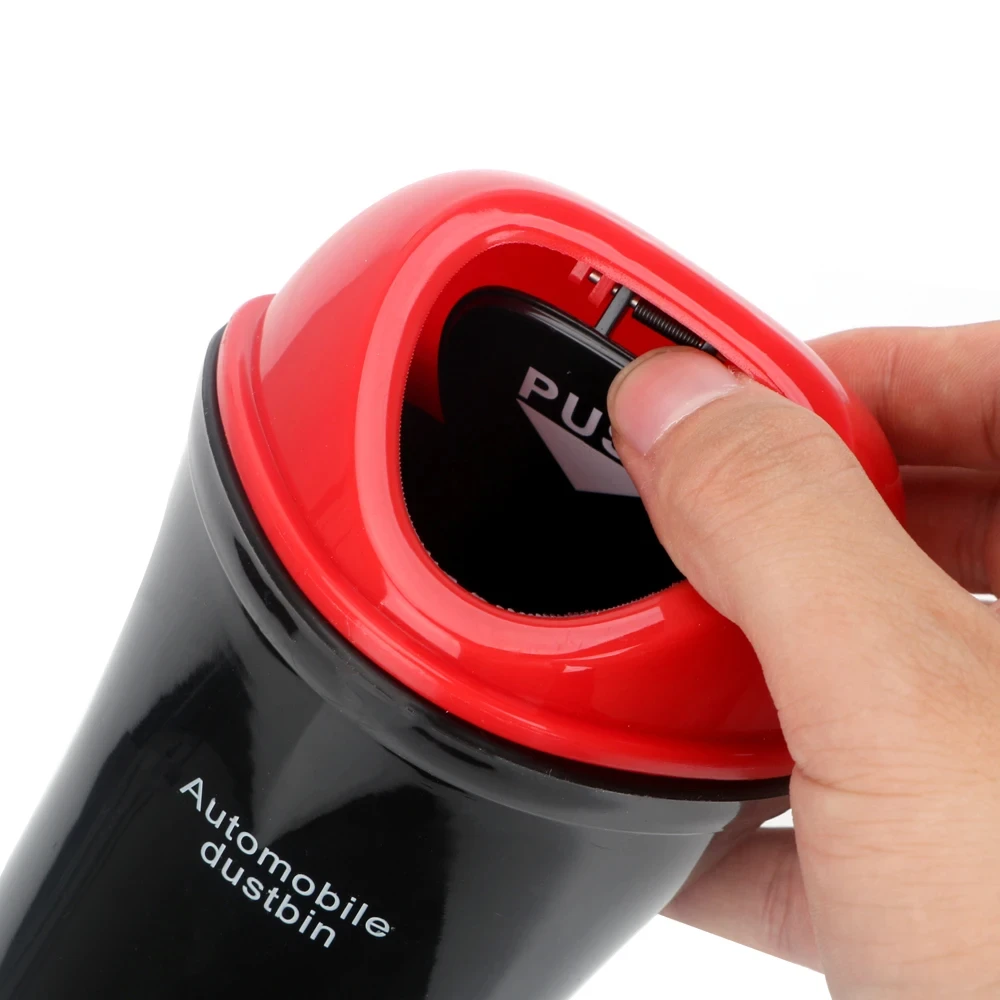Car Trash Can Car Trash Bag Universal Car Trash Can Door Seat Back Visor Trash Bin Auto Organizer Storage Box Color Garbage Dust Case Ashtray Car-styling