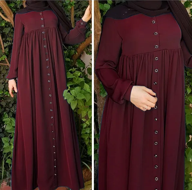 Ethnic Style Islamic Robe for Women