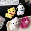 Sanrio Hello Kitty 10cm Plush Toy Keychain Kawaii Cute Kuromi Cinnamoroll Pochacco Plush Doll Gift Melody for Friends Childrens 4