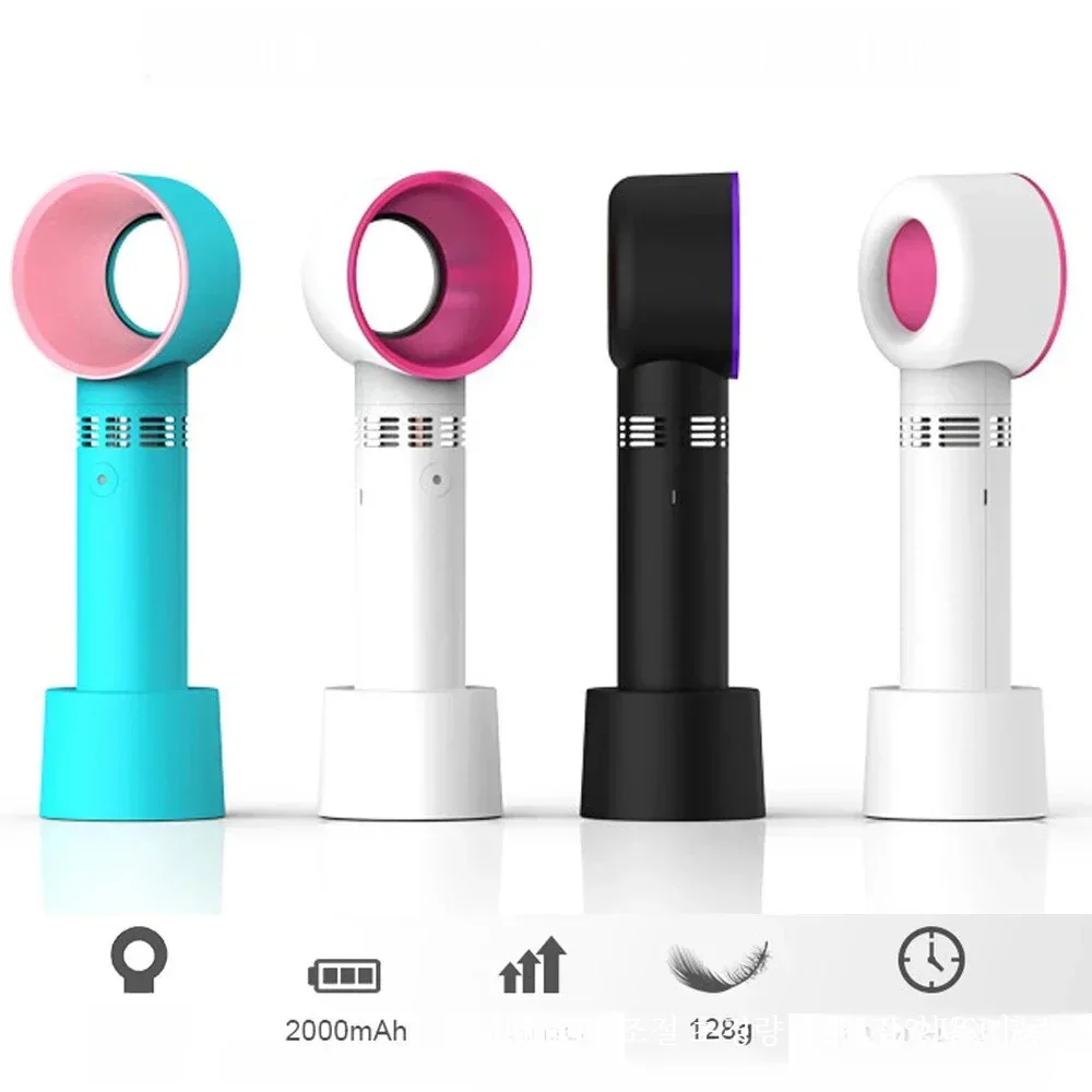 Usb 충전 속눈썹 드라이어 플랜트 가짜 속눈썹 날 없는 팬 여성용 접붙인 속눈썹 전용 드라이어 뷰티 메이크업 도구 