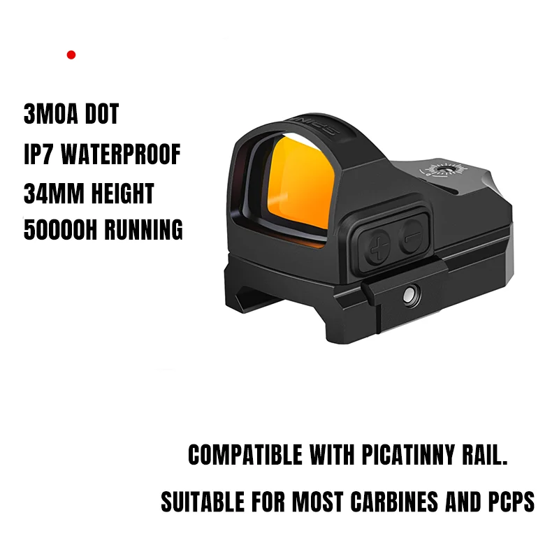トイガン SPECOPTICS ES-3 RED DOT SIGHT SPINA OPTICS ピカティニーライフル用レッドドットサイト ソーラー