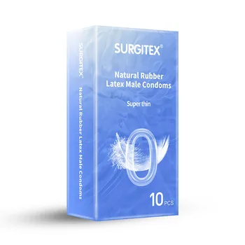 10-Pack Ultra-Thin Lubricated Male Condoms for Couples' Intimacy and PleasureVaginal Stimulation Penis Sleeve Sex Toys 1