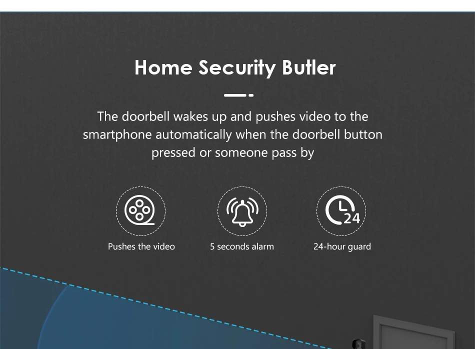 audio intercom system Outdoor Wireless Doorbell IP54 Waterproof Camera Visual Intercom Chime IP WiFi Smart Door Bell Apartment Video Security Intercom video intercom system for home