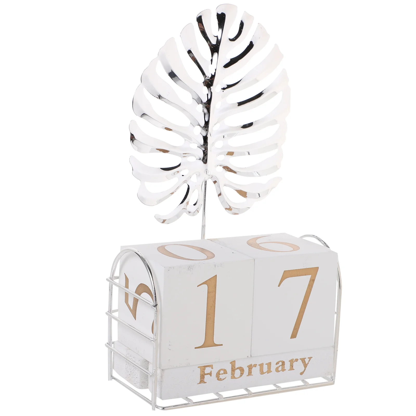 

Wooden Block Calendar Perpetual Calendar Desk Calendar Decor for Home Office
