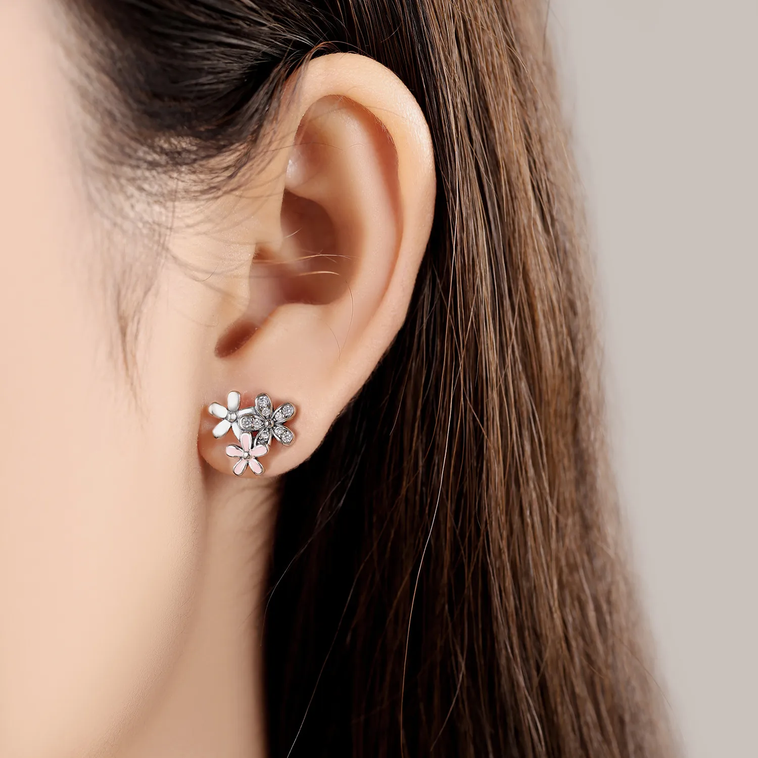 2024 Sterling Silber saisonale Kollektion Schneeflocke Seestern Muschel Mode Ohrringe farbige s925 DIY Geburtstags geschenk Ohrringe – Detail 11