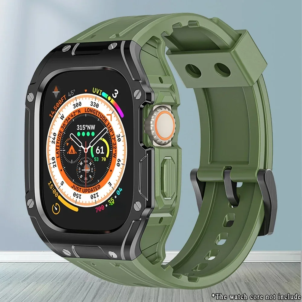 Premium TPU Sport Strap and Protective Case Set for Apple Watch Ultra 49mm