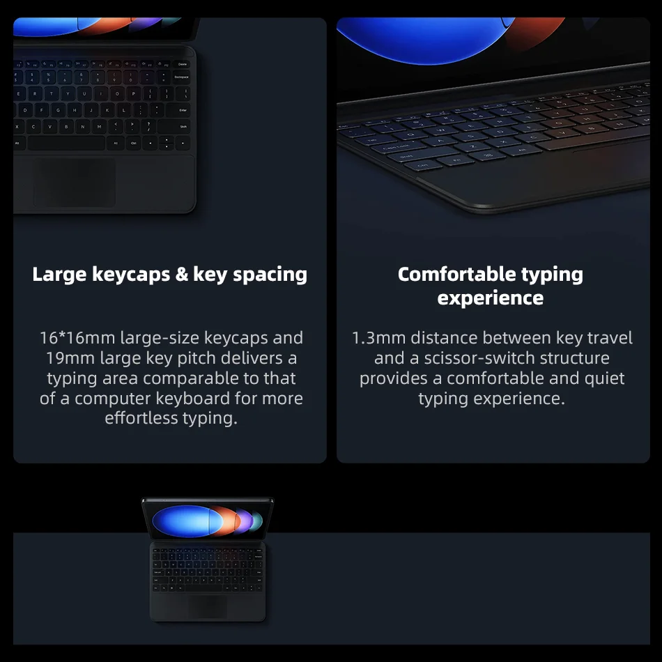 Original Xiaomi Pad 6S Pro 12.4'' Touchpad Keyboard Intelligent Button Backlight Magnetic Shell MI Pad Tablet Smart Assistant tablet keyboard tablet keyboard case